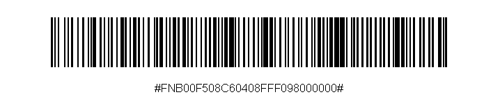 Disable Chinese 2 of 5 by scanning the barcode below*: