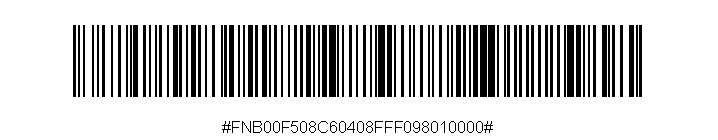 Enable Chinese 2 of 5 by scanning the barcode below*: