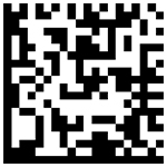 Disable GS1 Data Matrix by scanning the barcode below*: