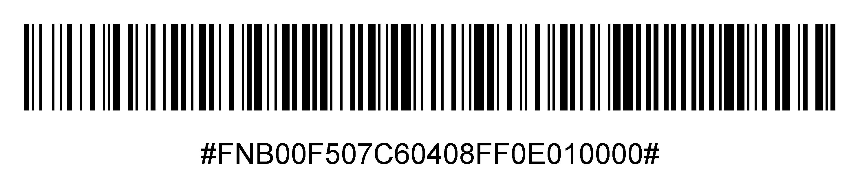 Enable GS1-128 by scanning the barcode below*: