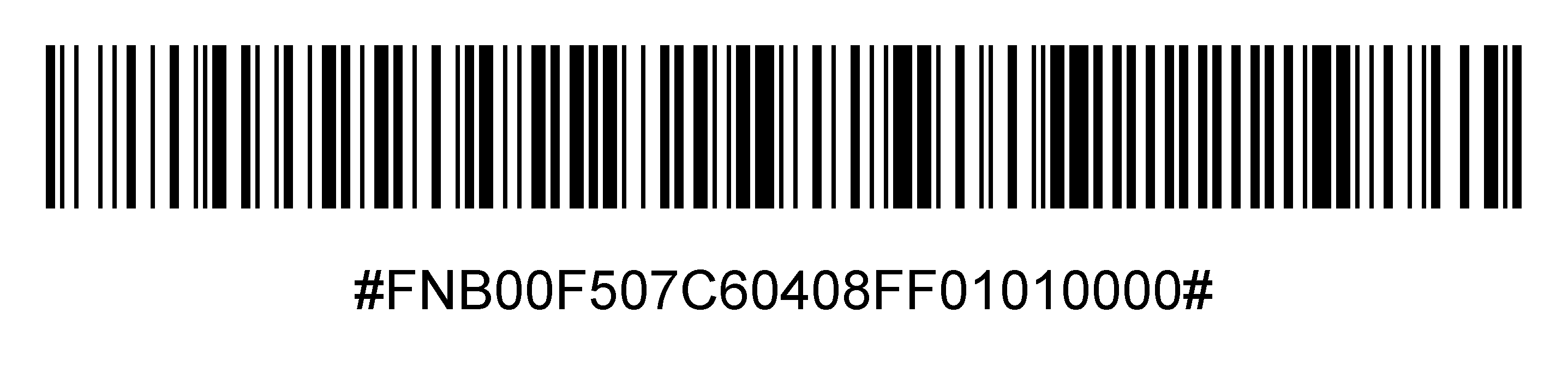 Enable UPC-A by scanning the barcode below*: