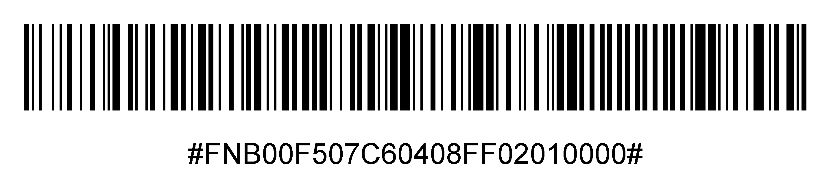 Enable UPC-E by scanning the barcode below*: