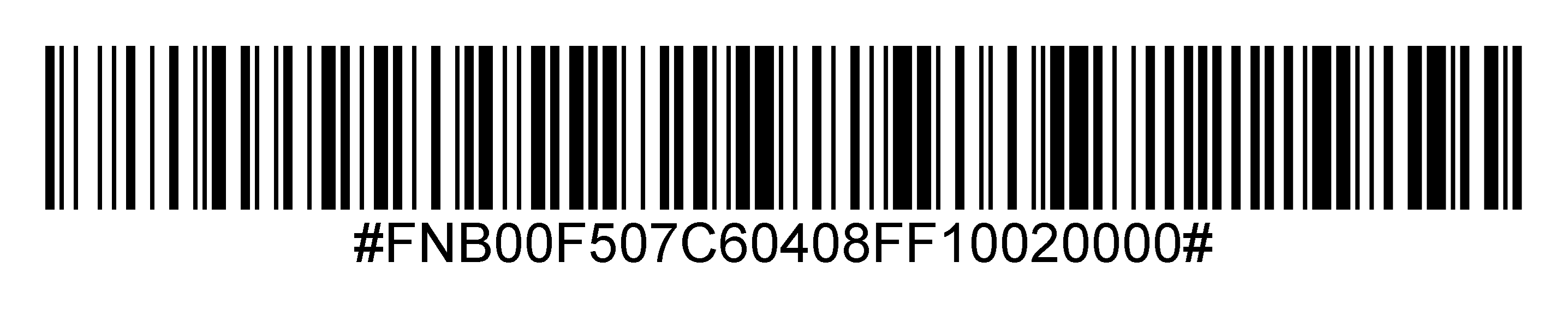 Disable Bookland EAN by scanning the barcode below*: